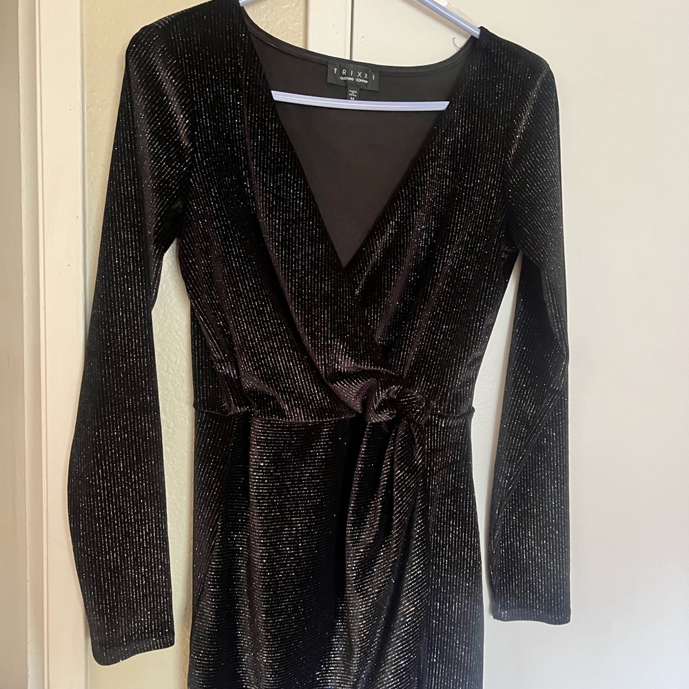 Velvet sparkle holiday dress